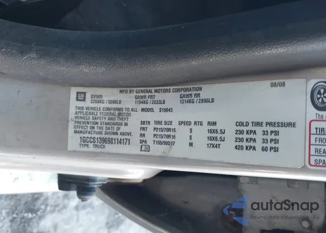 2009 Chevrolet Colorado Lt из США, поврежденный, VIN 1GCCS139698114171